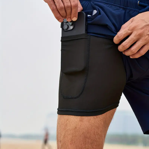 กางเกงขาสั้นรัดรูปสำหรับผู้ชายกางเกงกีฬาสำหรับวิ่งเล่นยิมสไตล์ลำลองเนื้อนุ่มใช้ในเวียดนาม - Product Image 6