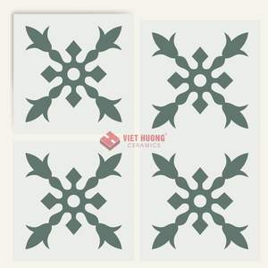 Carreaux en ciment 200x200mm Carreaux en grès émaillé faits à la main pour des designs muraux accrocheurs - Product Image 4