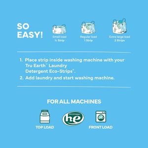 Tru Earth In-Wash Fabric Softener Sheets Fresh Linen – 80 Strips - Product Image 2