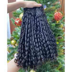 Máquina rizadora italiana virgen 100% superventas, trama doble para cabello humano vietnamita de estilo, todos los colores para niñas - Product Image 1