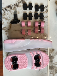 Chaussures <span class=keywords><strong>de</strong></span> ski à roulettes pour enfants Mustang Fashion Style 1 roue, semelles en EVA, confortables, rose, chaussures <span class=keywords><strong>de</strong></span> sport pour la Turquie - Product Image 3