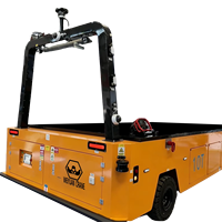 Châssis de robot AGV omnidirectionnel à double volant avec évitement d'obstacles par Lidar et fourche de 1500 mm pour entrepôt efficace