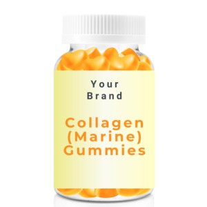 Suplementos dietéticos GMPc Premium Marine Collagen Gummy Candy GMPc Premium Private Label OEM - Product Image 1