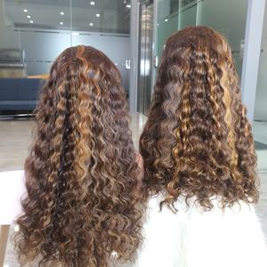 Perruques de cheveux vietnamiens bruts Deep Wave Highlight Piano Color 28 pouces perruque de cheveux vierges avec vendeur en gros - Product Image 2