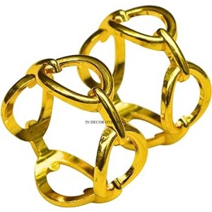 Prime Quality Aluminum Casted <b>Silver</b> Shiny Polished Flower Designer Elegant Look Luxury <b>Napkin</b> Ring Wedding Table Centerpiece - Product Image 6