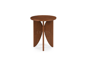 Mesita de Noche de Madera, Elegante, Hecha a Mano, Patas Esculpidas Únicas, Acabado Natural, Construcción Robusta, Mueble de Dormitorio, Color Personalizable - Product Image 3