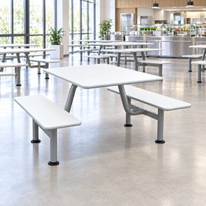 Quality Guaranteed Made In Italy Assembled Durable Estia Monoblock <b>Table</b> And <b>Benches</b> For Export - Product Image 3