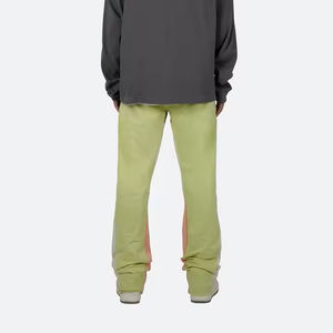 กางเกงวอร์มขายาวทรงขาบานพิมพ์โลโก้คุณภาพสูงสำหรับผู้ชาย สไตล์โอเวอร์ไซส์ เหมาะสำหรับใส่ลำลอง ออกกำลังกาย และเล่นกีฬา - Product Image 2