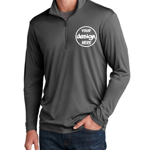 Servicio OEM al por mayor personalizado cuarto cremallera diseño 1/4 cremallera poliéster sudaderas en blanco Golf pulóver para hombres sudaderas con capucha hombres - Product Image 2