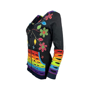 Long Sleeve Winter Women Embroidery Hoodies-Front Customized Colors & Logo Lined Eco-Friendly Quick Dry Wholesale - Product Image 4
