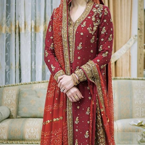 Vestido largo con pantalón bordado embellecedor, con cuentas de cristal, para fiesta, boda, nuevo, 2022 - Product Image 1