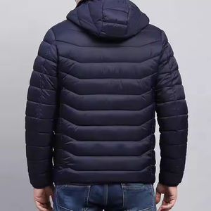 Zipper Closure <b>Packable</b> Lightweight Plus Size Men's Streetwear Canvas Casual Insulated Winter Outdoor Coat High Quality Puffer - Product Image 3