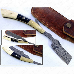 Navaja de Afeitar Recta de Acero Inoxidable con Recubrimiento de Titanio, Mango Dorado Plegable, Navaja de Barbero, Color Personalizado OEM para Hombres - Product Image 5