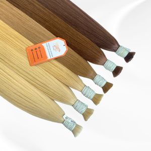 Super Double Drawn Raw Unprocessed Virgin Vietnamese Bulk Human <b>Hair</b> Extensions Full Cuticle Aligned Straight Style Remy <b>Hair</b> - Product Image 5