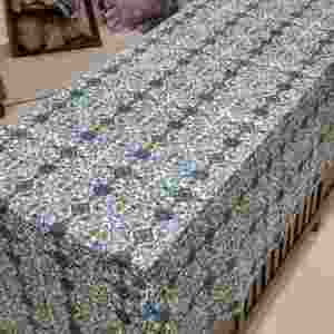 Sanvi K Handicrafts Art Nouveau Flora Print 100% Coton Lin Imprimé à la main sur table véritable - Product Image 2