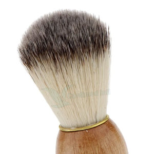 Brocha de afeitar de pelo de tejón de cerdas con mango de madera para Barba, brocha de afeitar para Barba, brocha de afeitar para Barba de jabalí - Product Image 6