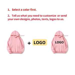 Sudaderas lisas personalizadas, jersey de gran tamaño para hombre, sudaderas con capucha unisex al por mayor para serigrafía - Product Image 2