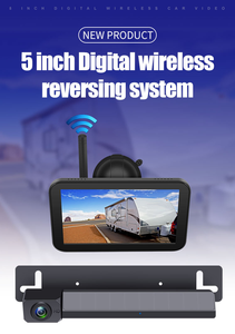 Recharge solaire étanche caméra de recul <span class=keywords><strong>sans</strong></span> <span class=keywords><strong>fil</strong></span> moniteur d'angle mort caméra de recul avec écran de 5 pouces pour camion - Product Image 6