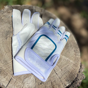 Conception personnalisée Gants de frappeur de baseball professionnels de bonne qualité en cuir véritable avec boucle à crochet/fermeture à pression pour l'entraînement - Product Image 5