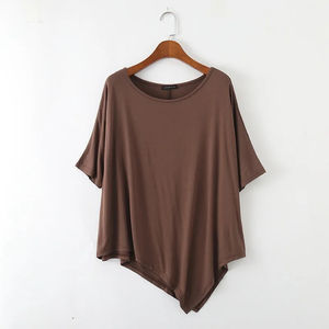 Camiseta de algodón 100% de alta calidad para mujer, camiseta con logotipo bordado personalizado con patrón de letras bordadas, tela de punto - Product Image 2