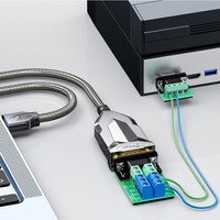DTECH USB A Macho a DB9 RS232 RS485 TTL Serial Macho Adaptador Convertidor Armor Cable 1,8 m