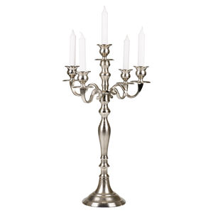 Candelabros de 5 brazos de aluminio y Metal de la mejor calidad, venta alta, precio muy barato para decoración de bodas, acabado plateado, decoración del hogar - Product Image 6