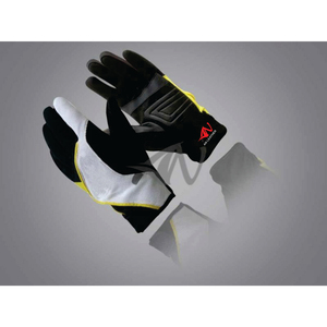 Gants de moto en cuir, demi-doigt - Product Image 5