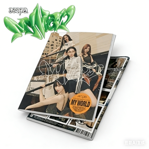 Authentique objet de collection EP K-POP aespa 3ème mini album [MY WORLD] Version tabloïde CD Photo Card Audio haute qualité Officiel - Product Image 2