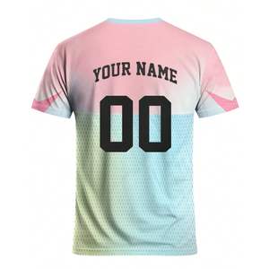 Maillot de football personnalisé avec logo et numéro d'équipe, dernière mode, tissu 100% polyester extensible, imprimé par sublimation - Product Image 2