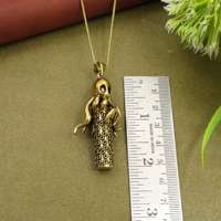 Collier pendentif pieuvre avec mini cuillère et boîte, en laiton, thème marin gothique, cadeau pour lui