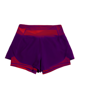 Shorts Deportivos de Cintura Alta para Mujer, Cintura Elástica, Secado Rápido, Transpirables, 100% Poliéster, Color Sólido, para Entrenamiento de Verano y Gimnasio - Product Image 1