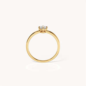 Bague de fiançailles Elian en or 14 carats avec diamant de laboratoire - Product Image 4