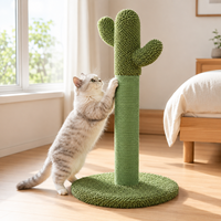 Mignon grattoir pour chat en forme de cactus avec corde en sisal, base stable et durable, mobilier d'intérieur pour chat, pour animaleries, vente en gros, OEM, ODM