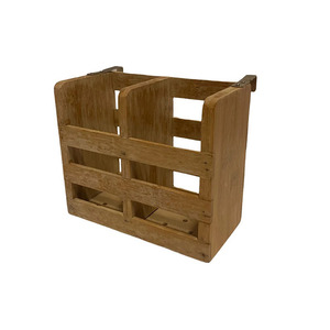 Wooden Coffee Organizer Cookie <b>Caddy</b> Serving Tray with Cup Holder Handmade Drink Organizer Organizer - Product Image 6