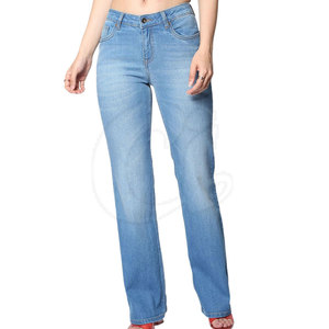 Venta al por mayor bajo MOQ pantalones vaqueros para las mujeres por encargo diseño único mujeres pantalones vaqueros para la venta - Product Image 1