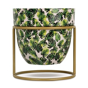 Soporte decorativo para macetas de hierro, logotipo de Color personalizable recubierto de polvo para jardines de estilo clásico de granja, uso interior/exterior - Product Image 1