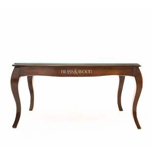 Table basse rectangulaire de luxe avec plateau en marbre blanc et cadre ajouré sculpté à la main en or pour salons classiques - Product Image 2