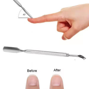 Empujador de Cutículas Profesional de Acero Inoxidable Reutilizable de Doble Extremo, Ligero, de Forma Cuadrada para Manicura, Herramienta de Uñas Duradera y Limpia - Product Image 5