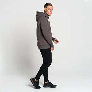 Sweat-shirts à capuche personnalisés pour hommes, en molleton uni brodé, coupe ajustée, en coton de qualité supérieure, nouveau design 2026, pour l'hiver - Product Image 6