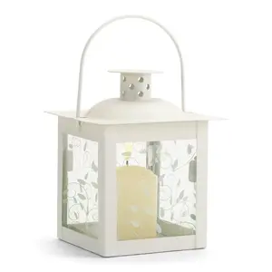Linterna de Metal con revestimiento blanco Último diseño exterior Interior decorativo salvaje portátil Camping Floor Lantern - Product Image 1
