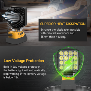 <span class=keywords><strong>Lampe</strong></span> de travail LED 48W à bas prix compatible avec les batteries <span class=keywords><strong>Dewalt</strong></span> <span class=keywords><strong>18V</strong></span> 20V <span class=keywords><strong>Lampe</strong></span> de travail <span class=keywords><strong>18V</strong></span> 20V <span class=keywords><strong>Lampe</strong></span> de travail LED <span class=keywords><strong>Lampe</strong></span> à batterie - Product Image 4