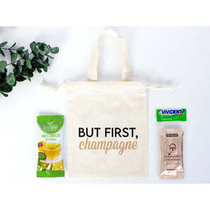 Personalized Organic Cotton Hangover Kit Bag Recyclable Screen Printing Embroidery Logo for Packaging Watches <b>Bracelets</b> Crafts - Product Image 3