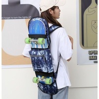 Sac de transport pliable pour skateboard, sac pour skateboard standard et longboard, sac à dos de skateboard tendance pour filles et garçons