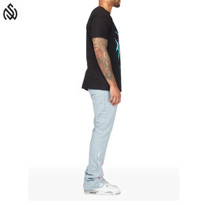 กางเกงจ็อกเกอร์ผ้านุ่มใส่สบายสำหรับผู้ชายกางเกงวิ่งโลโก้ปักแบบกำหนดเองลายว่างเปล่า - Product Image 5