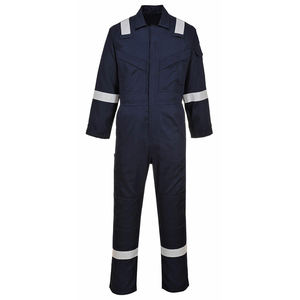 Long Sleeves Hi-Vis Taped Cotton Safety Coverall <b>Fire</b> Retardant Work Wear Coveralls Reflective Hi Vis Engineer Wear Coverall - Product Image 1