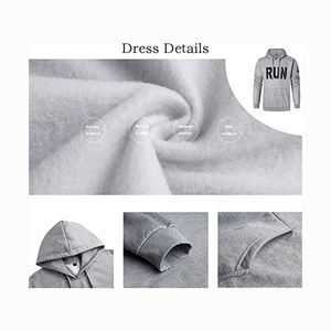 Haute qualité Slim Fit polaire coton vêtements de sport plaine Jogging costume gris couleur pull grande taille adulte hommes survêtement - Product Image 3