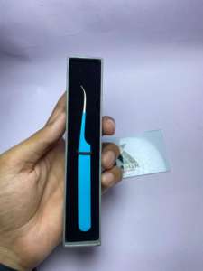 Pinzas Profesionales para Extensión de Pestañas con Diseño Curvo Resistente, Último Modelo, con Caja y Logotipo Personalizado Disponible en Nuestra Instalación, Precios de Fábrica - Product Image 6