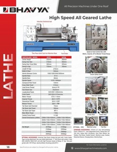 Machine de tour à engrenages de haute précision pour les opérations de tournage de filetage en métal dans la salle des outils et les ateliers industriels - Product Image 3