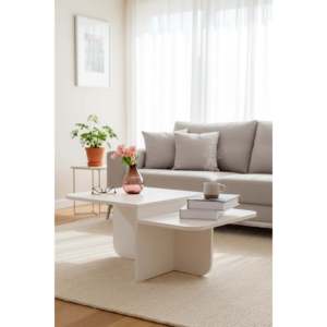 ฮาร์โมนี่ เบอร์ลินโต๊ะกาแฟ ไม้ปาร์ติเคิลบอร์ดเคลือบลามิเนต โต๊ะกลางสไตล์มินิมอลทันสมัย เฟอร์นิเจอร์ห้องนั่งเล่น - Product Image 3