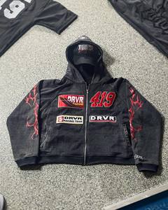 เสื้อฮู้ดดี้พิมพ์ลายปักโลโก้ตามสั่ง สไตล์วินเทจสำหรับฤดูหนาว ผ้าฟลีซคอตตอน 100% ซักแบบแอซิดวอช แห้งเร็ว ระบายอากาศได้ดี สำหรับผู้ชาย - Product Image 1